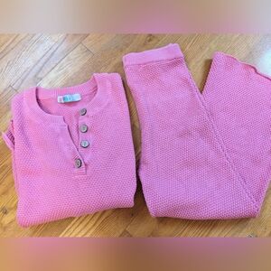 Free People FP beach Hailee sweater set pink